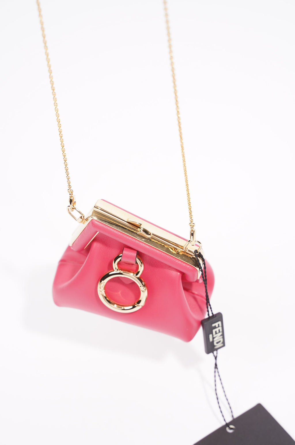 Fendi Fendi First Charm Pink Leather Nano