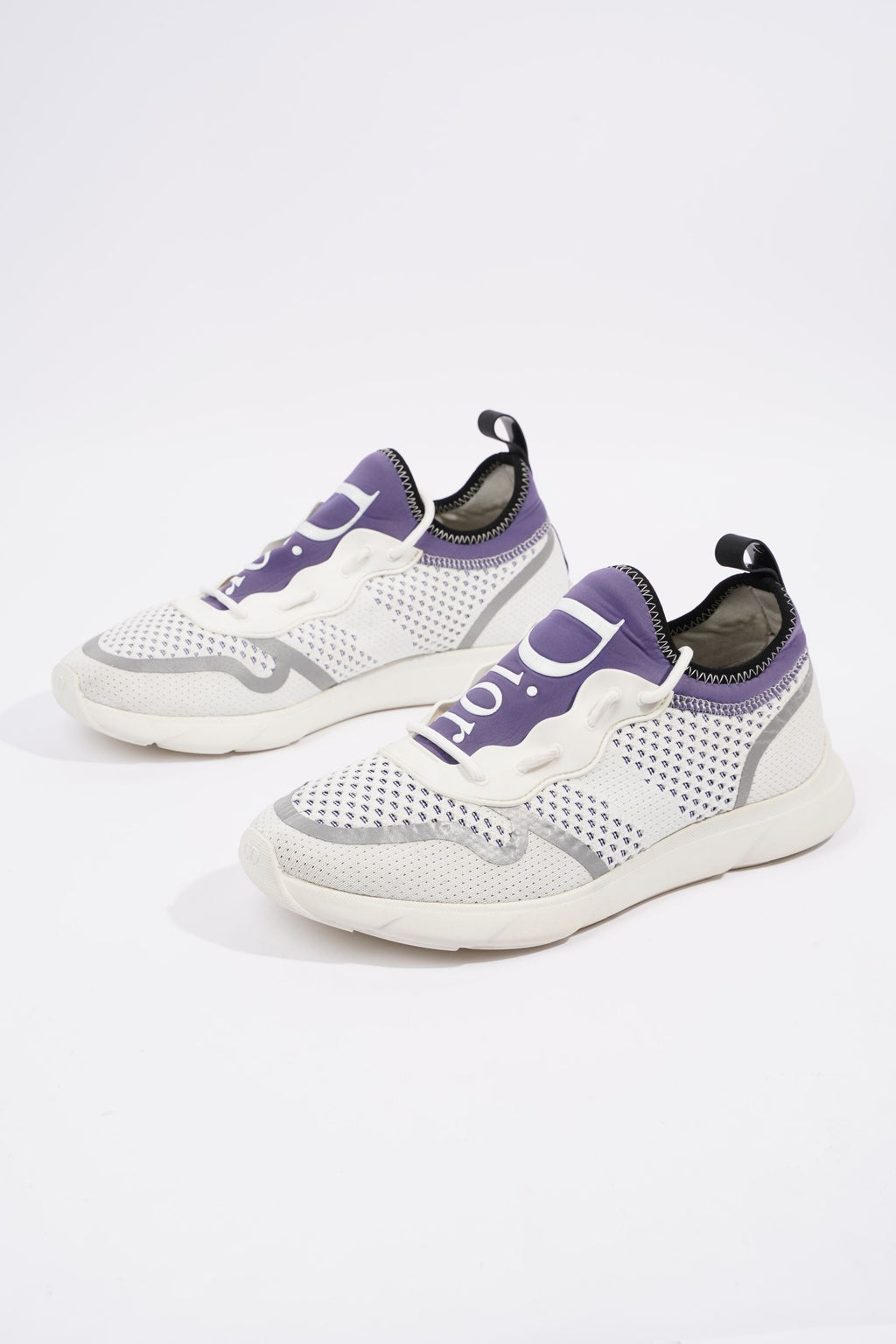 Christian Dior Mens B21 White / Purple EU 42 / UK 8