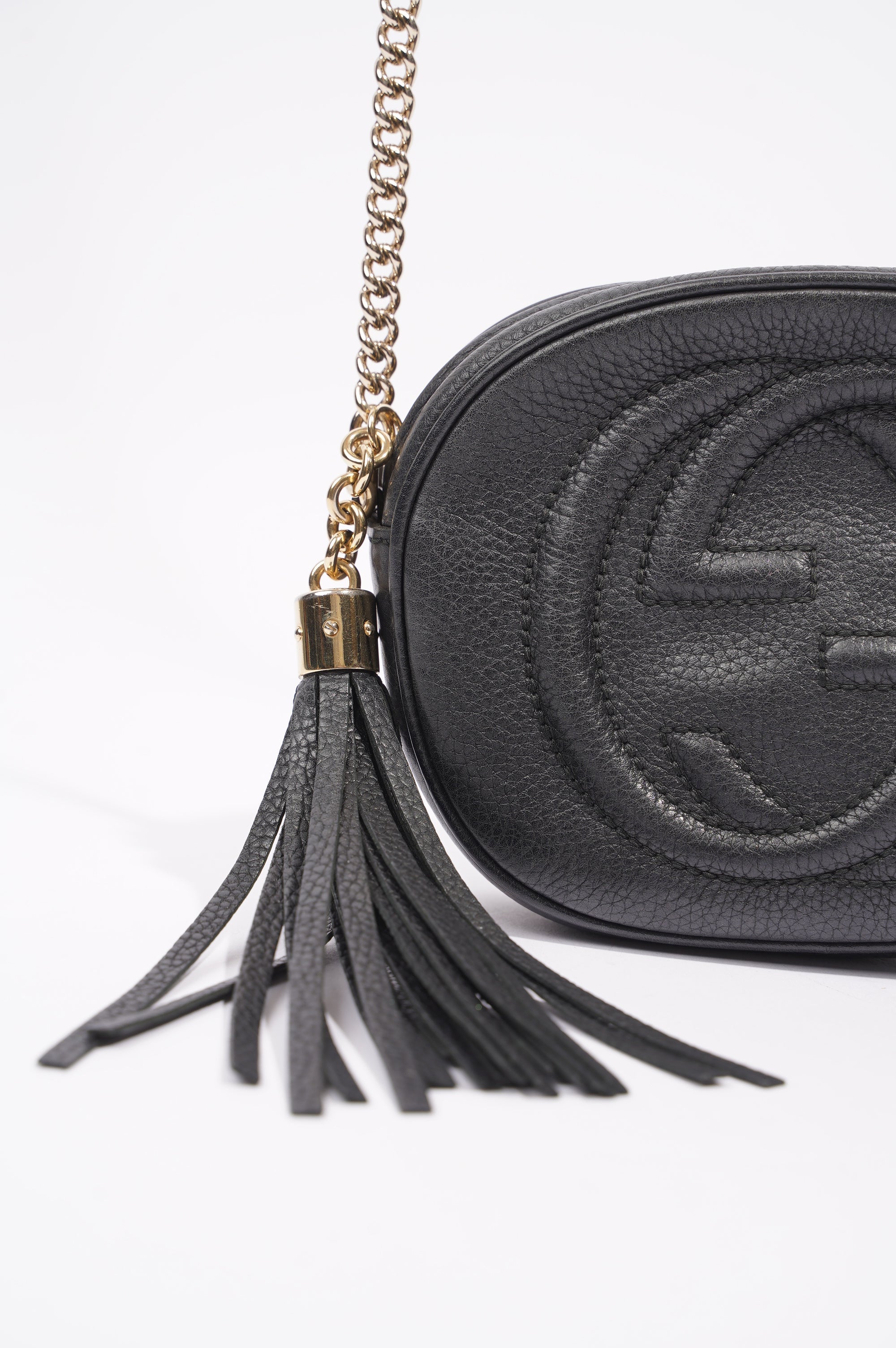 Gucci Womens Soho Chain Bag Black Mini