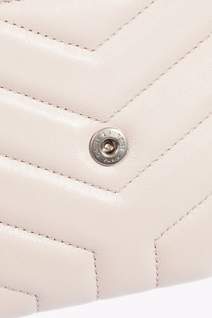 Saint Laurent Womens Flap Wallet Pink Leather Large