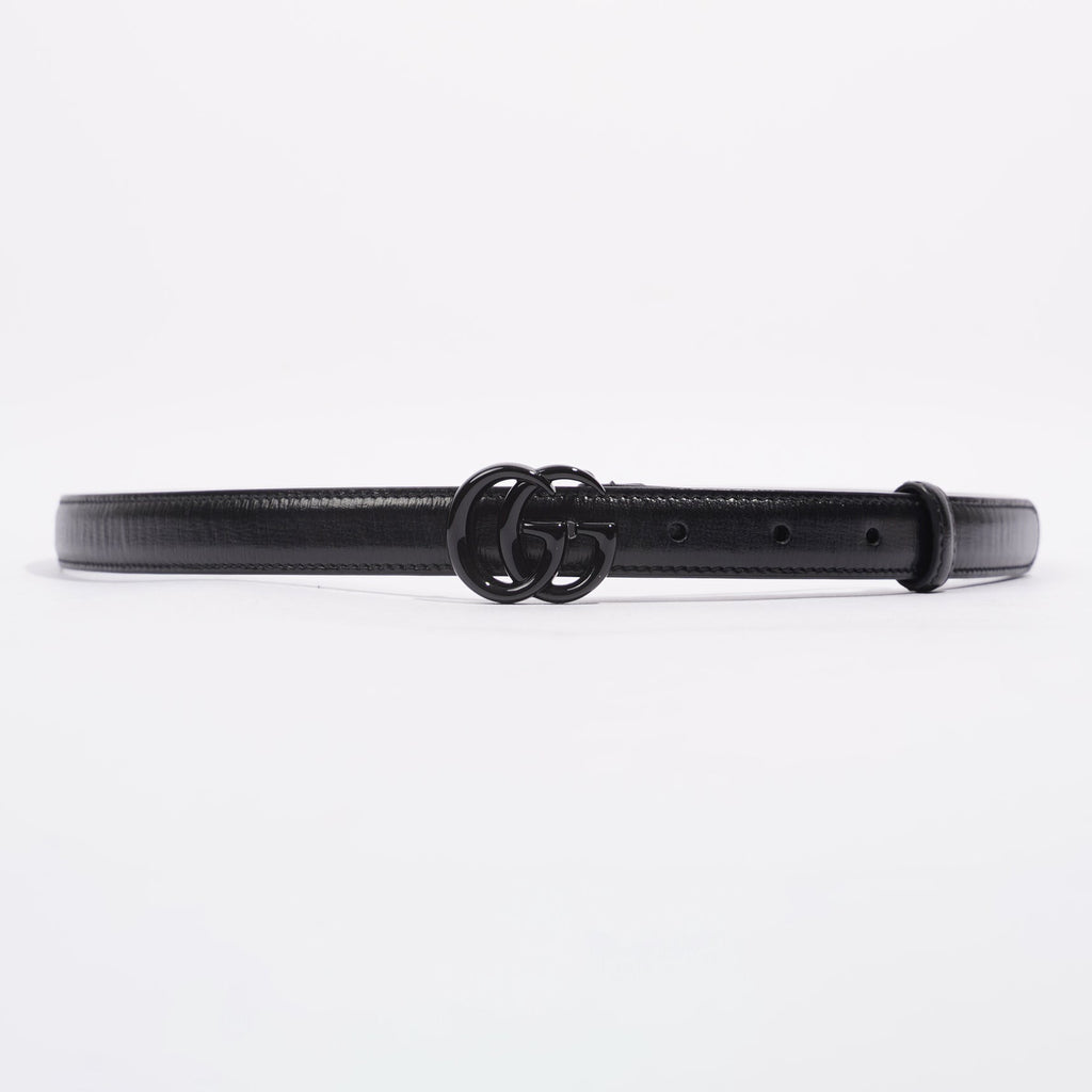 Gucci Womens Marmont Skinny Belt Black 95cm - 38"