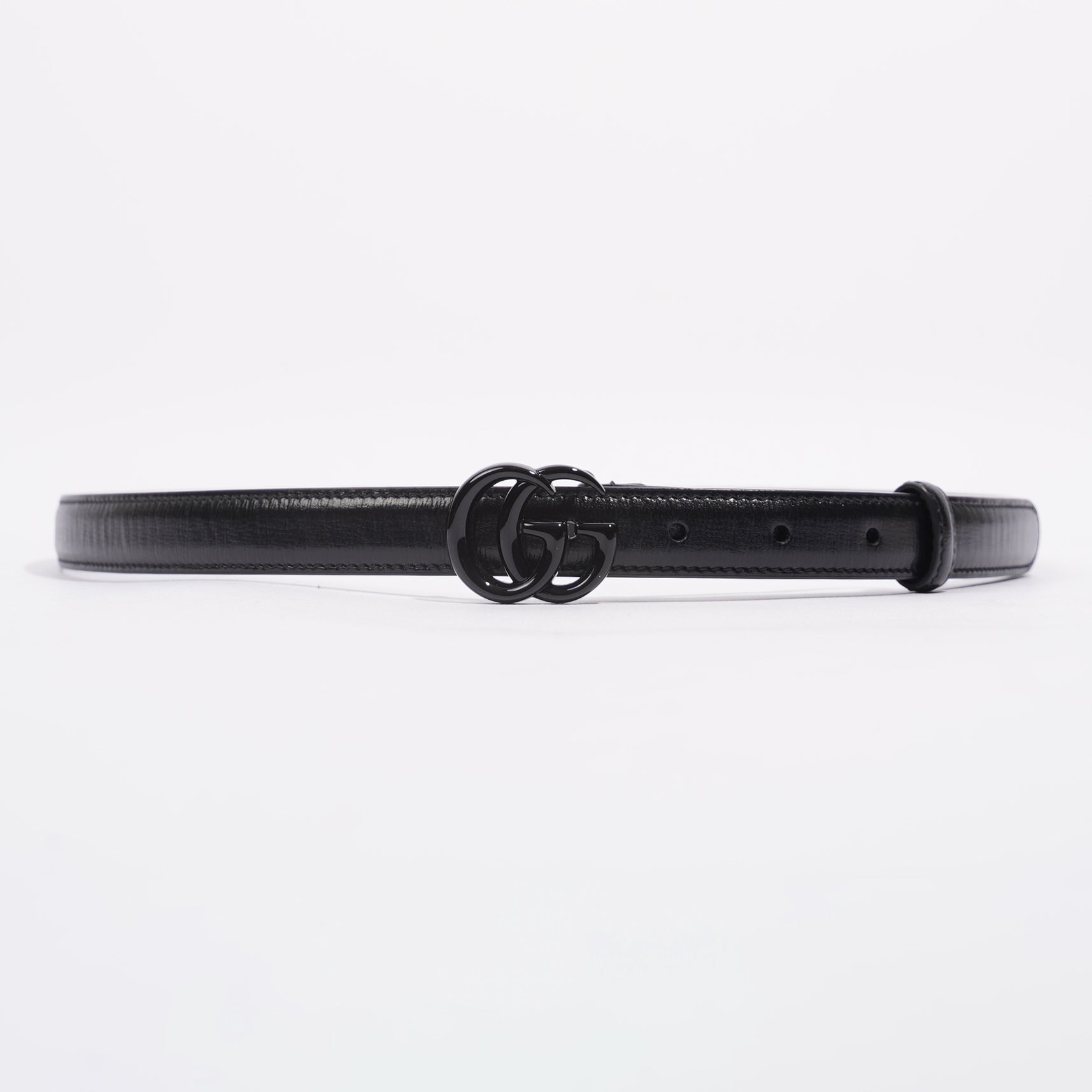 Gucci Womens Marmont Skinny Belt Black 95cm - 38"