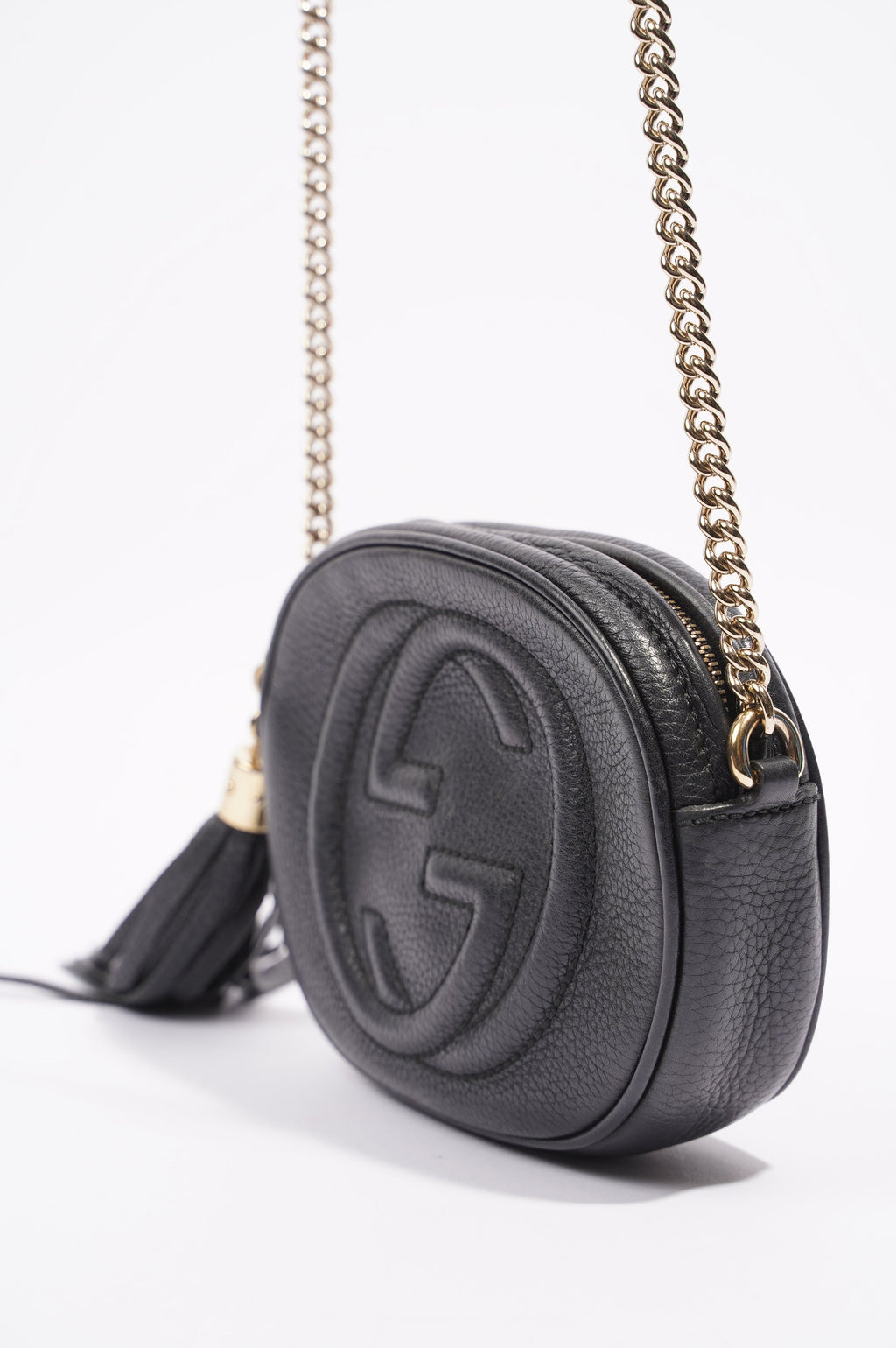 Gucci Womens Soho Chain Bag Black Mini