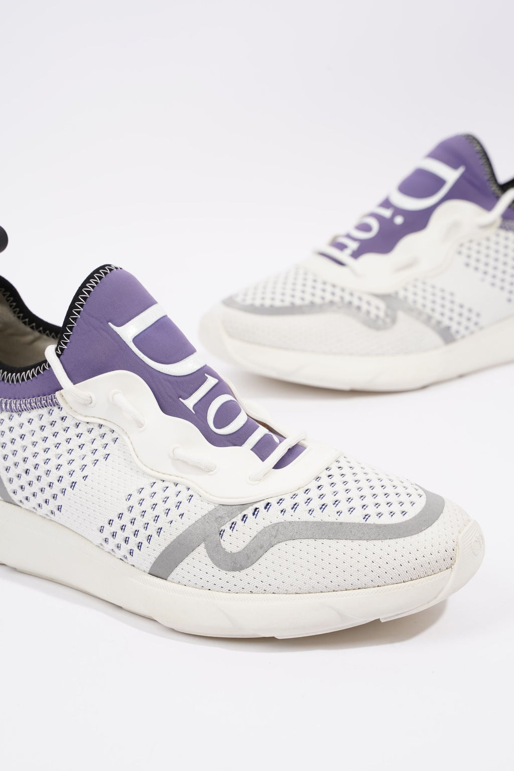 Christian Dior Mens B21 White / Purple EU 42 / UK 8