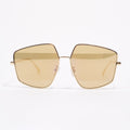 Fendi Womens FE40016U Sunglasses Metallic Base Metal / Acetate 140