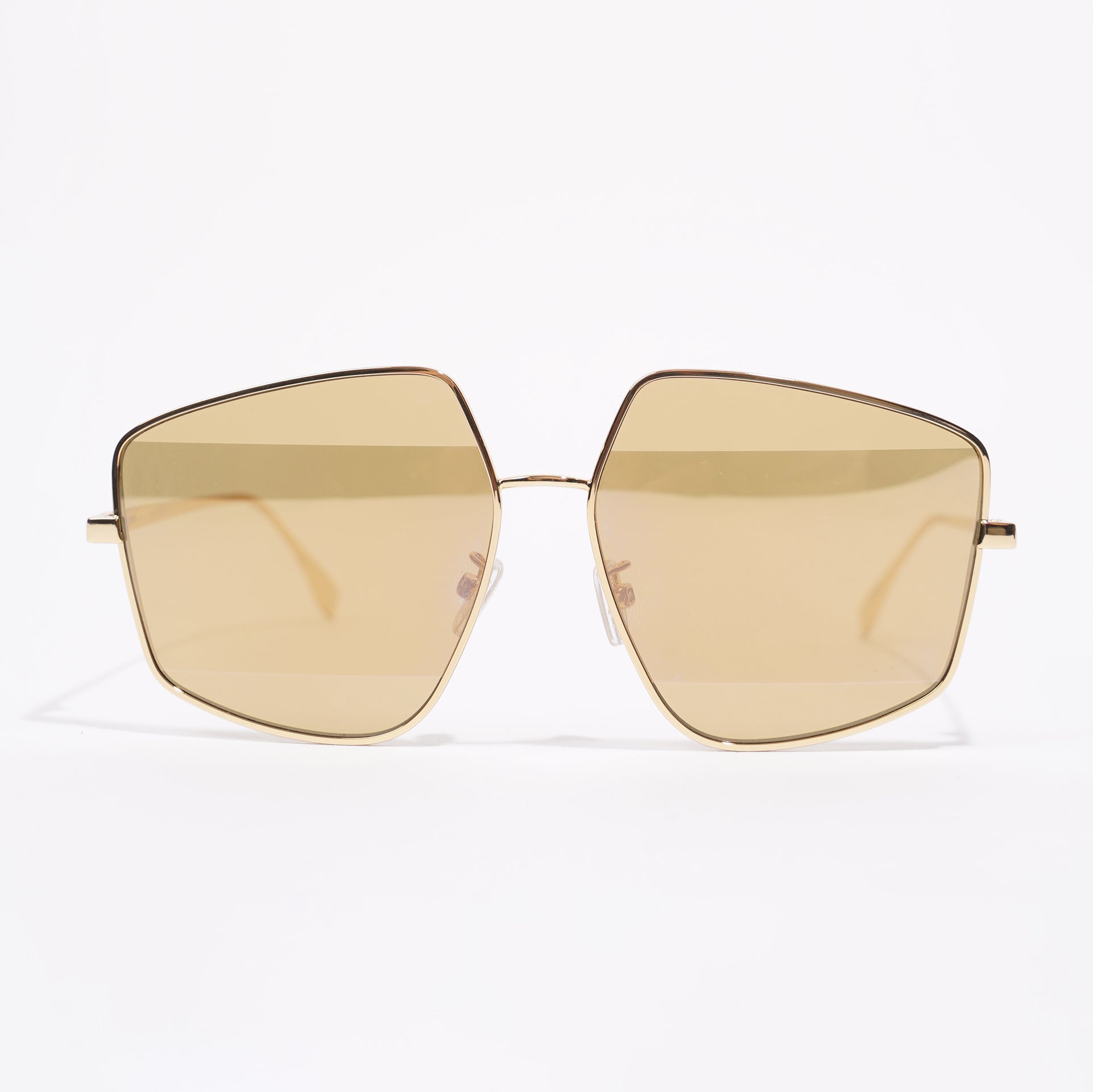 Fendi Womens FE40016U Sunglasses Metallic Base Metal / Acetate 140