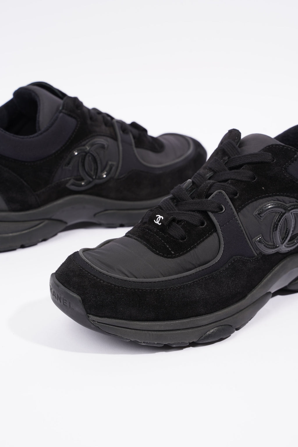 Chanel Womens CC Logo Black EU 38 / UK 5