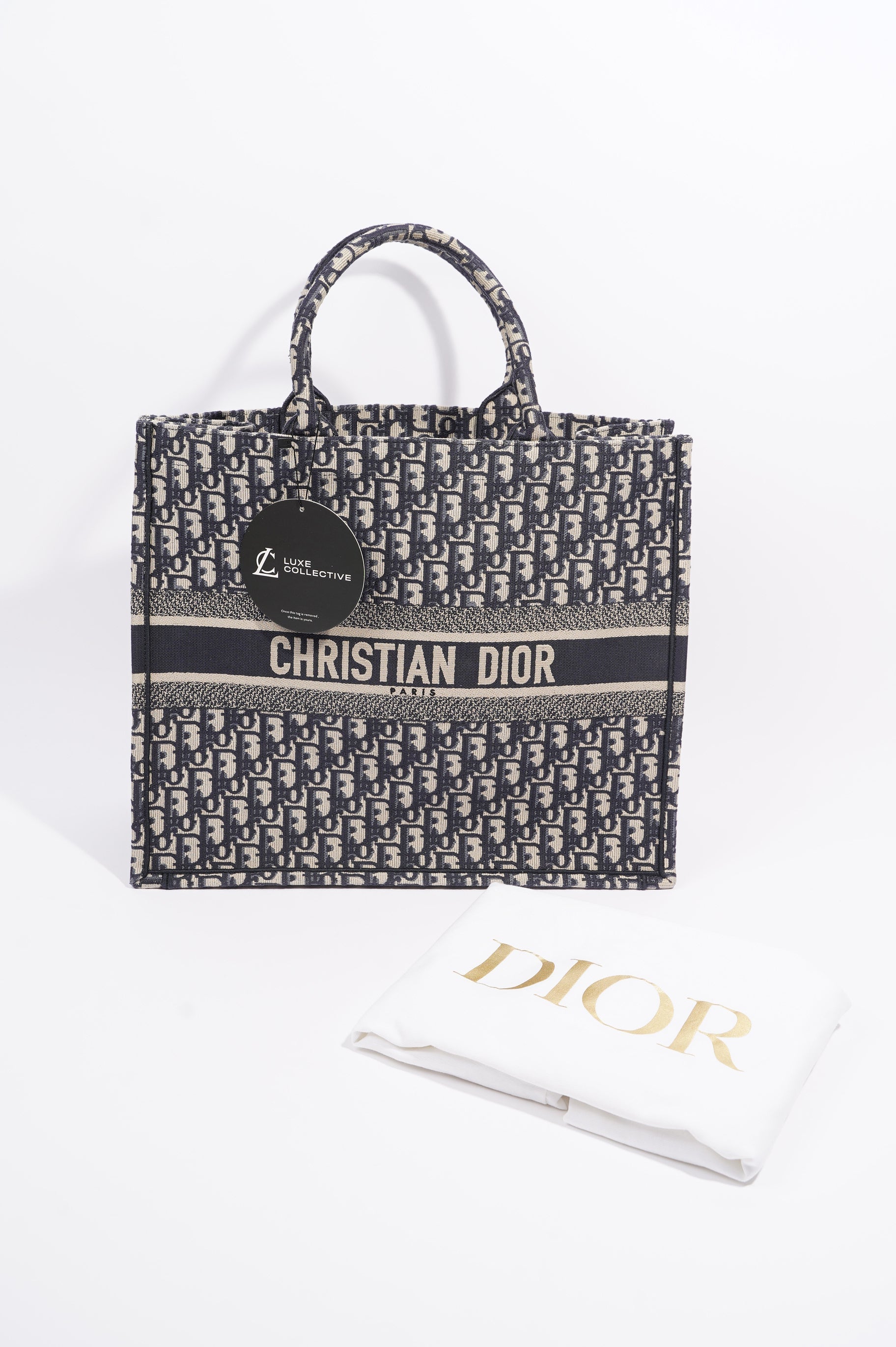 Christian Dior Womens Book Tote Oblique Large