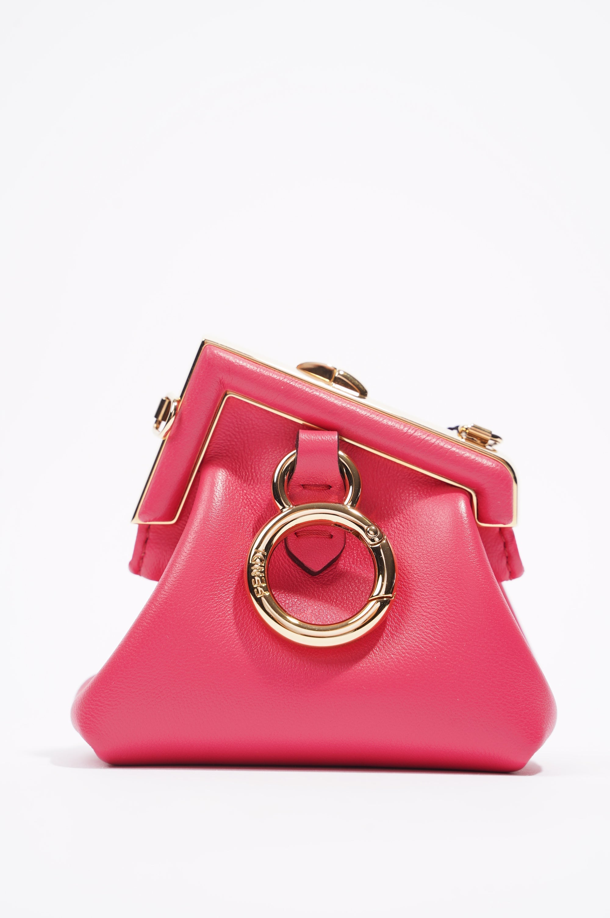 Fendi Fendi First Charm Pink Leather Nano