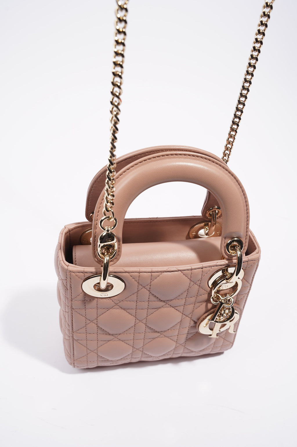 Christian Dior Womens Lady Dior Pink Mini