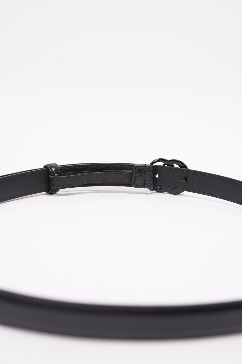 Gucci Womens Marmont Skinny Belt Black 95cm - 38"