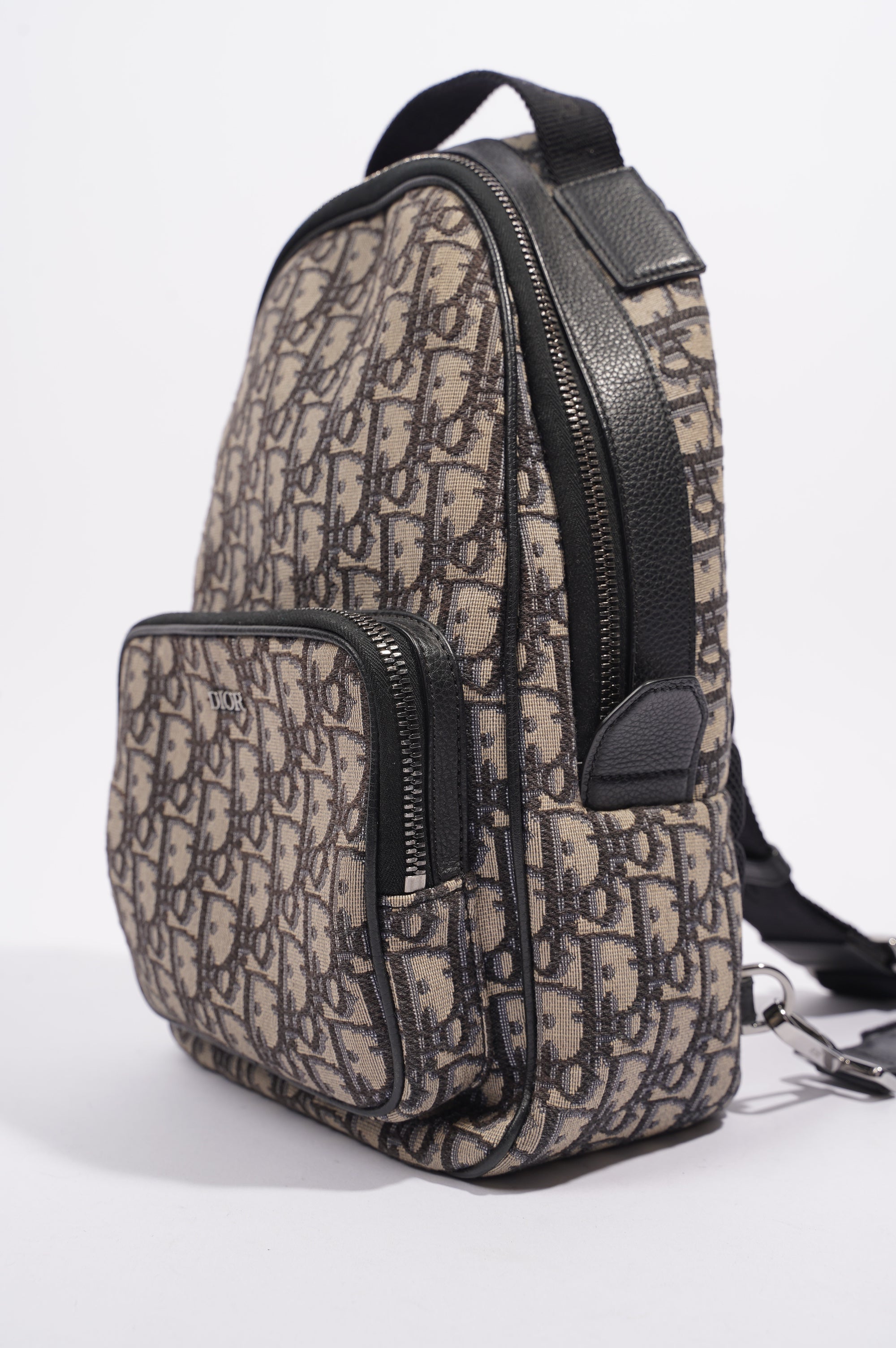 Christian Dior Mens Mini Rider Sling Bag Oblique