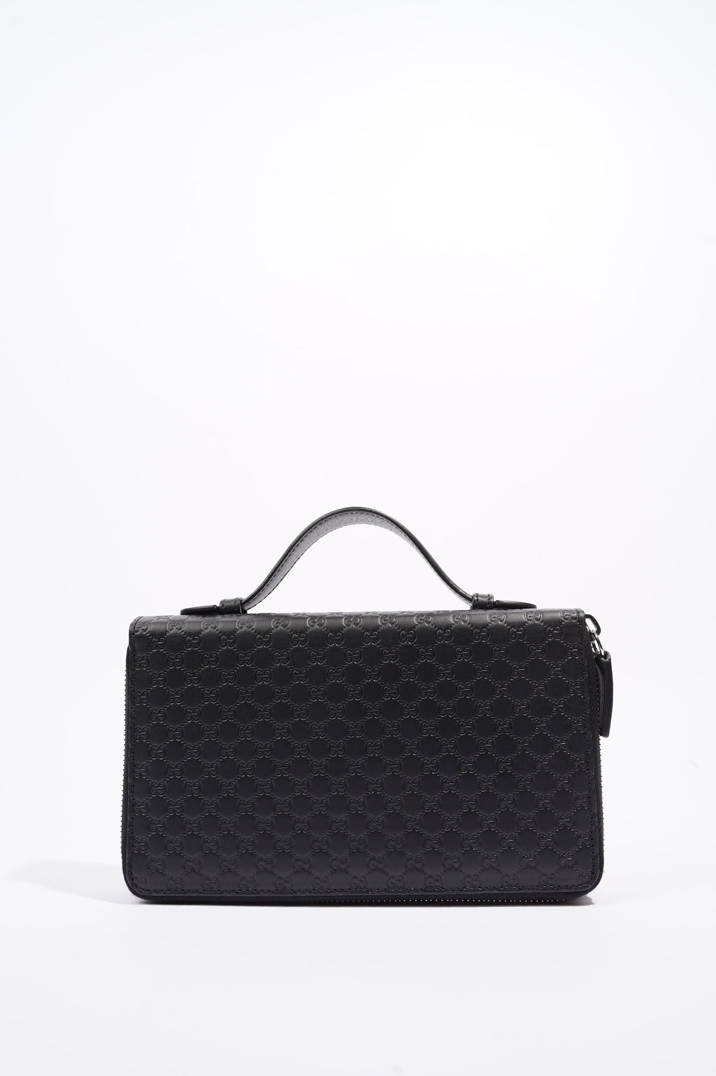 Gucci Mens Microssima Zipper Wallet Black
