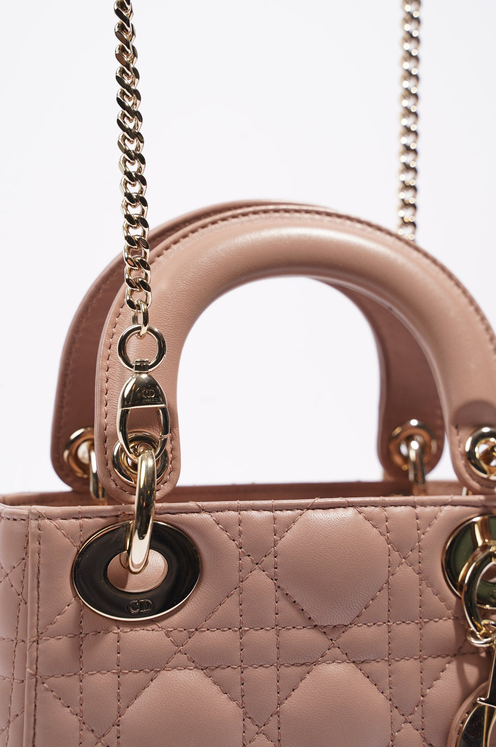 Christian Dior Womens Lady Dior Pink Mini