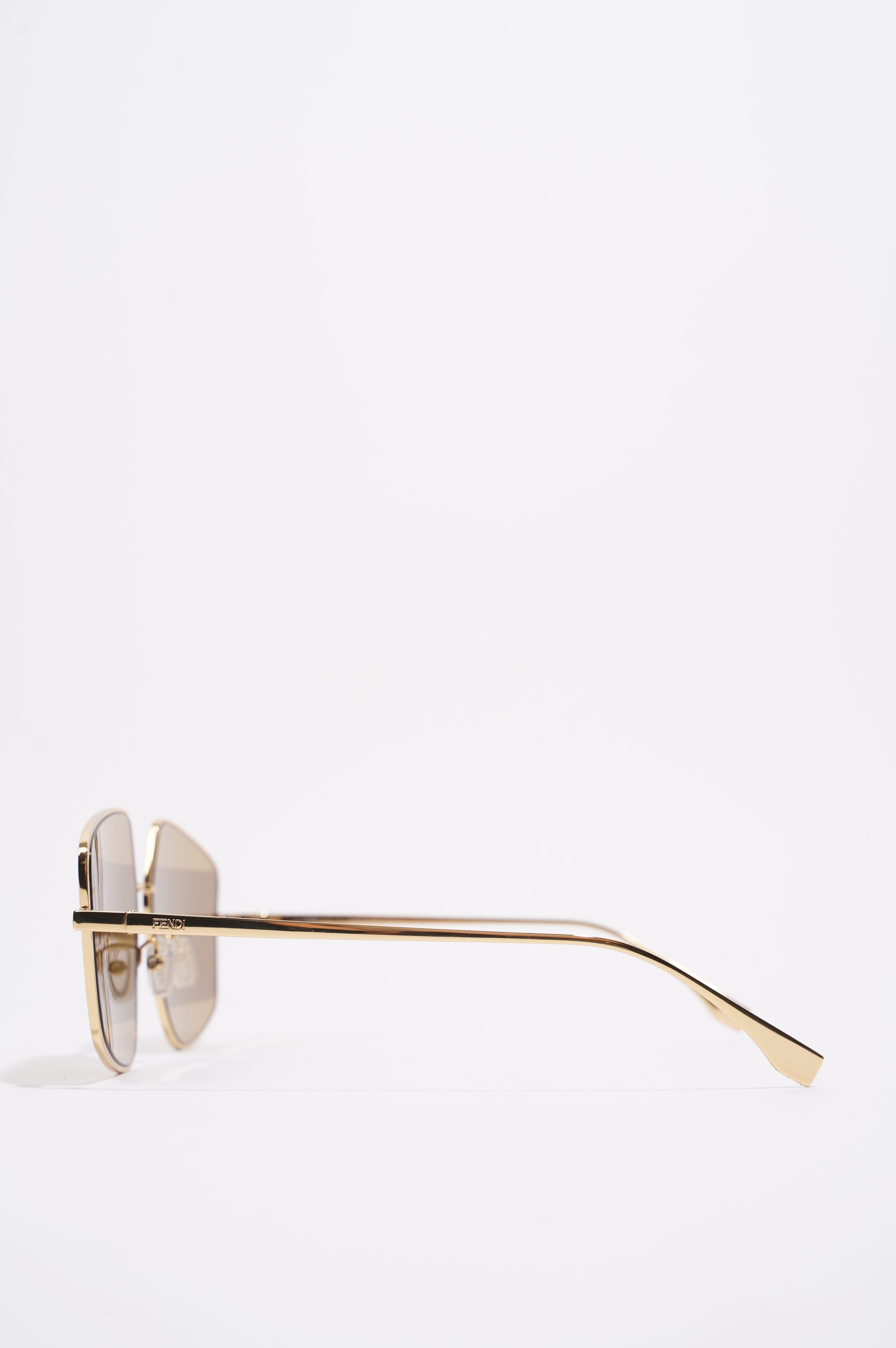 Fendi Womens FE40016U Sunglasses Metallic Base Metal / Acetate 140