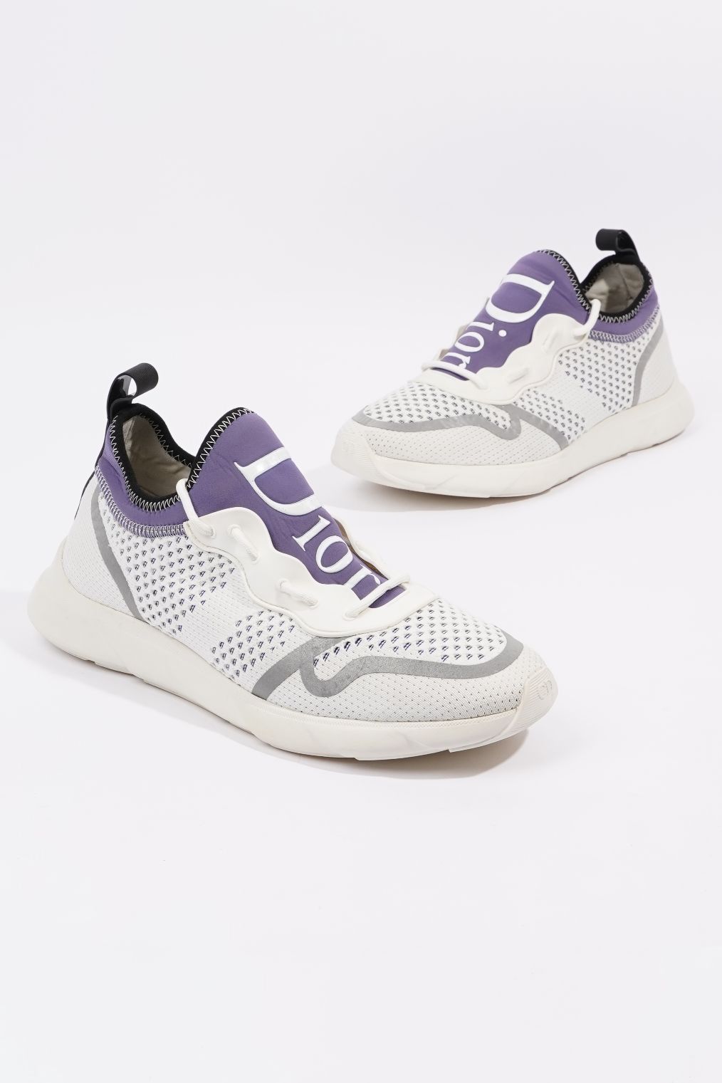 Christian Dior Mens B21 White / Purple EU 42 / UK 8