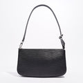 Louis Vuitton Womens Pochette Accessoires Black Epi Leather