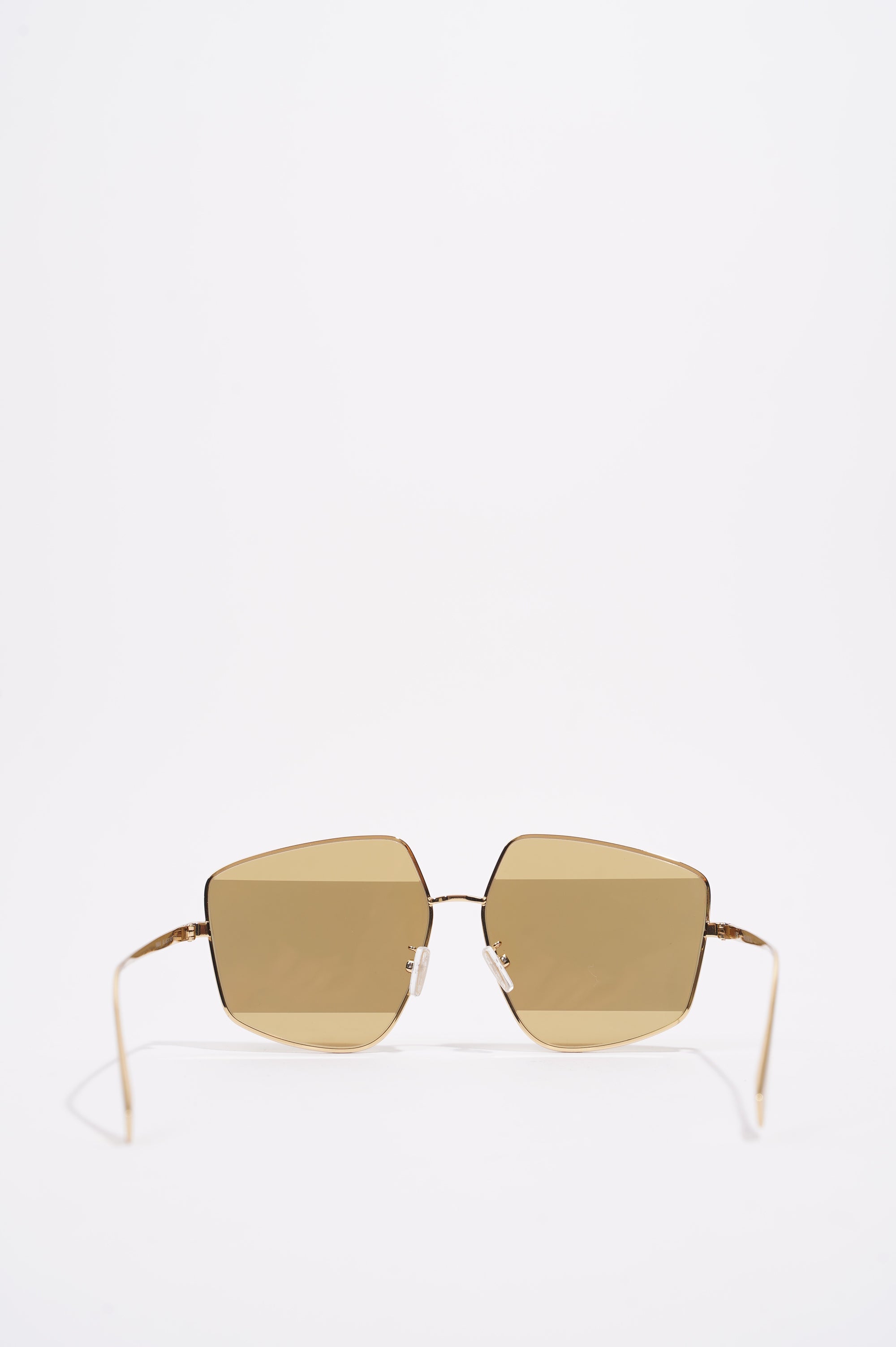 Fendi Womens FE40016U Sunglasses Metallic Base Metal / Acetate 140