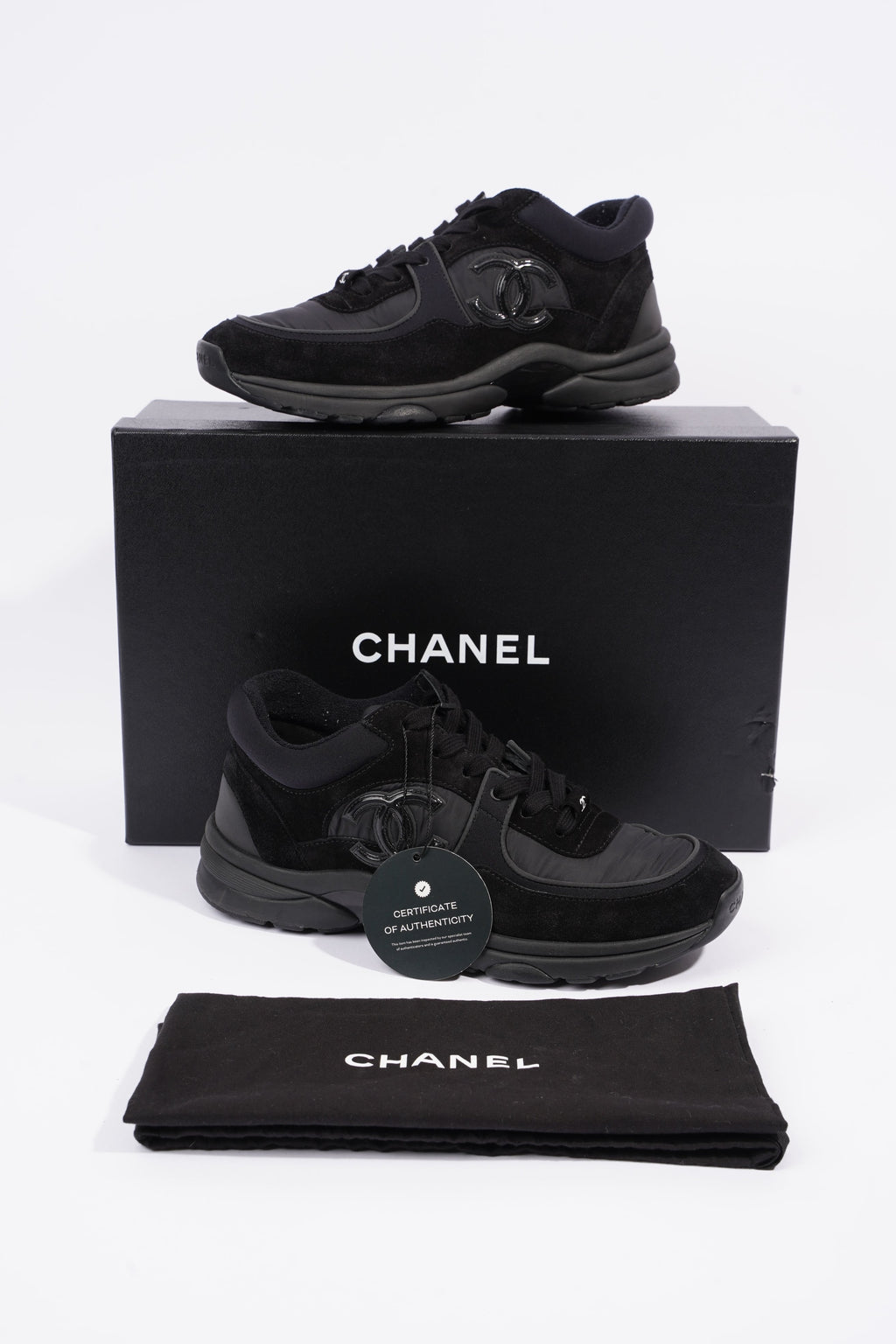 Chanel Womens CC Logo Black EU 38 / UK 5