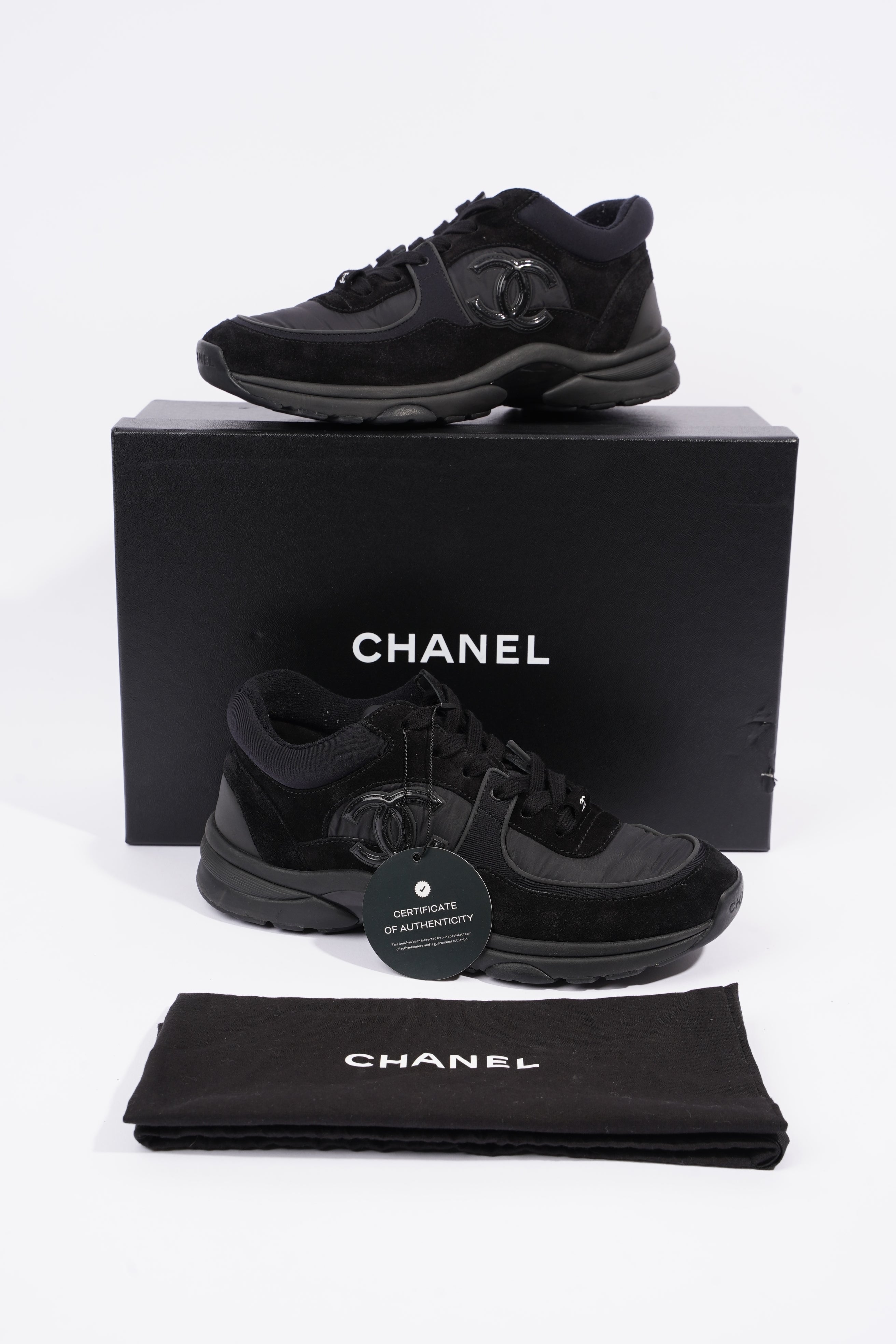 Chanel Womens CC Logo Black EU 38 / UK 5