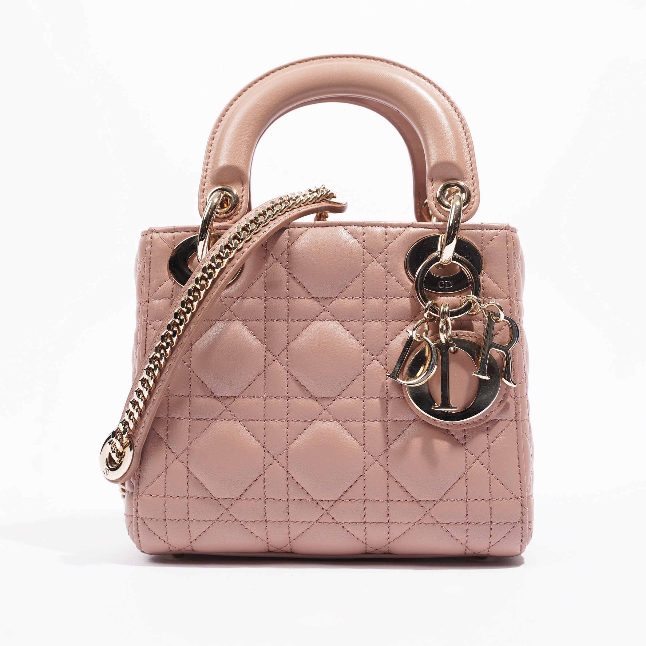 Christian Dior Womens Lady Dior Pink Mini