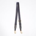 Christian Dior Womens Strap Navy Leather 97cm