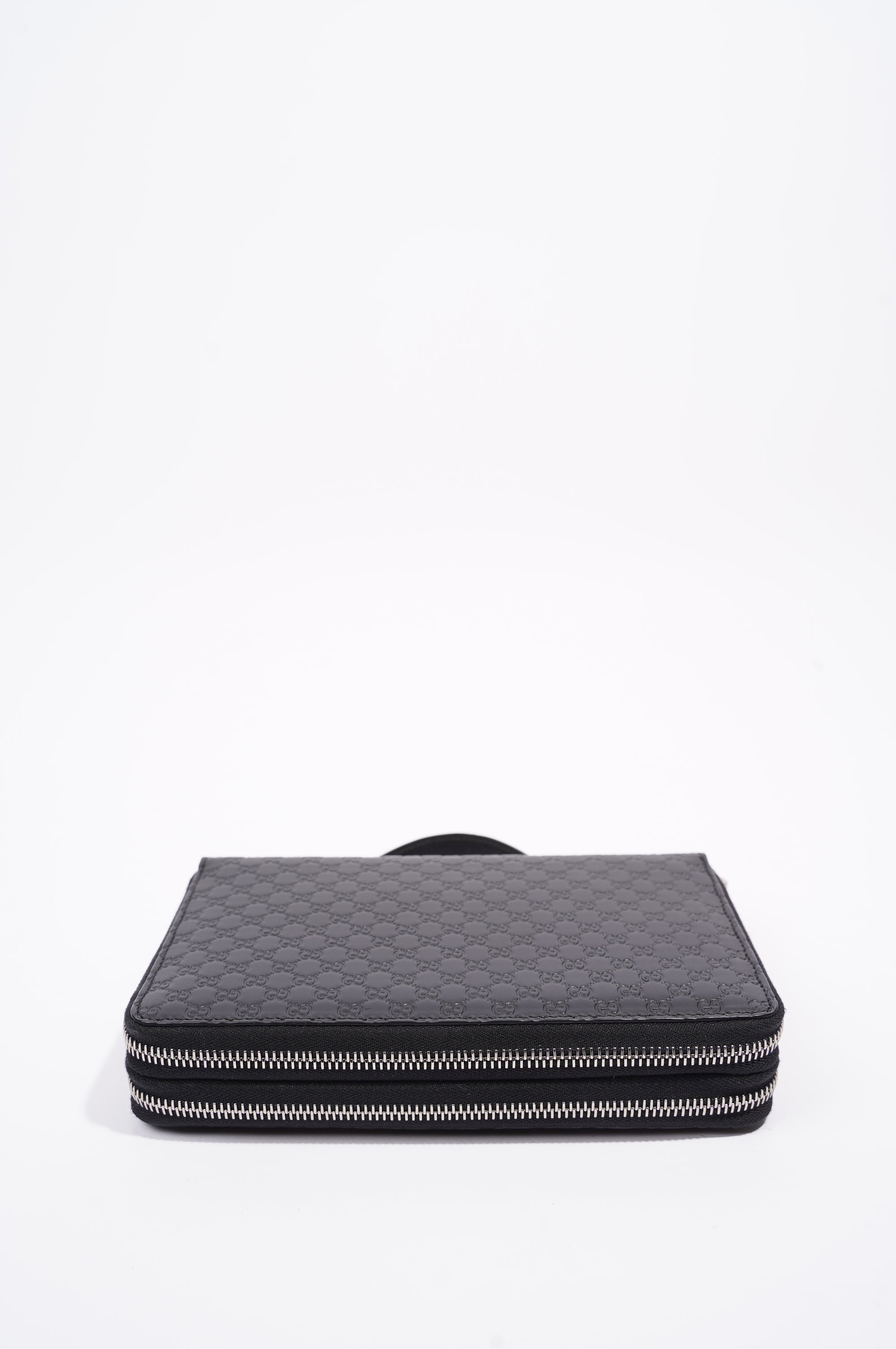 Gucci Mens Microssima Zipper Wallet Black