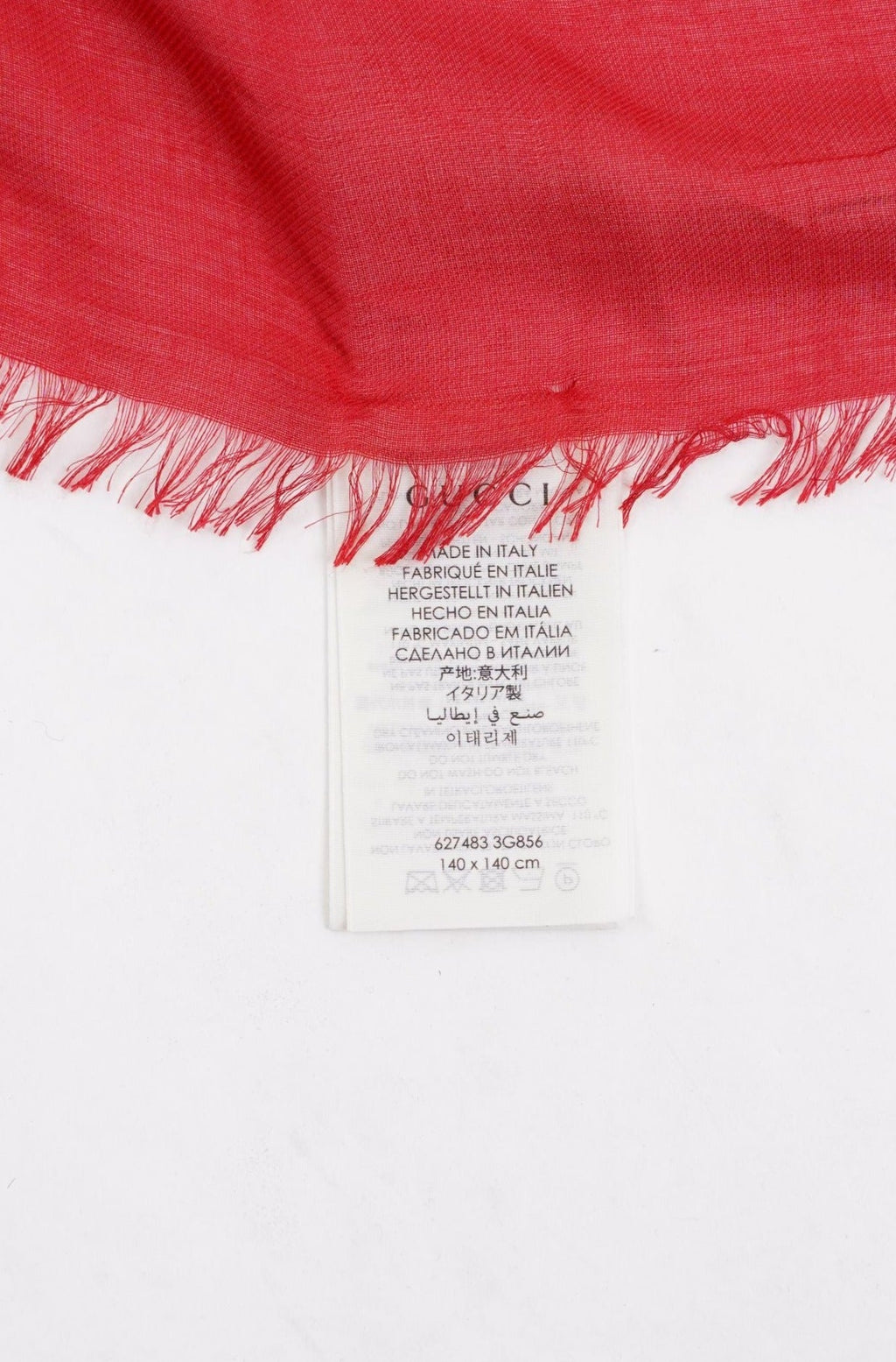 Gucci Womens GG Apple Shawl Brown / Red