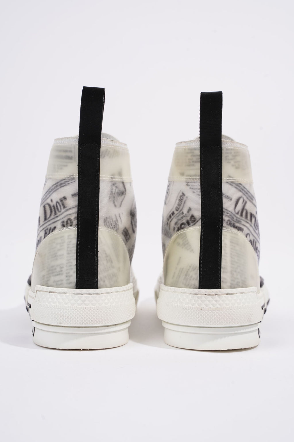 Christian Dior Men B23 White / Black Paper Print EU 41.5 / UK 7.5