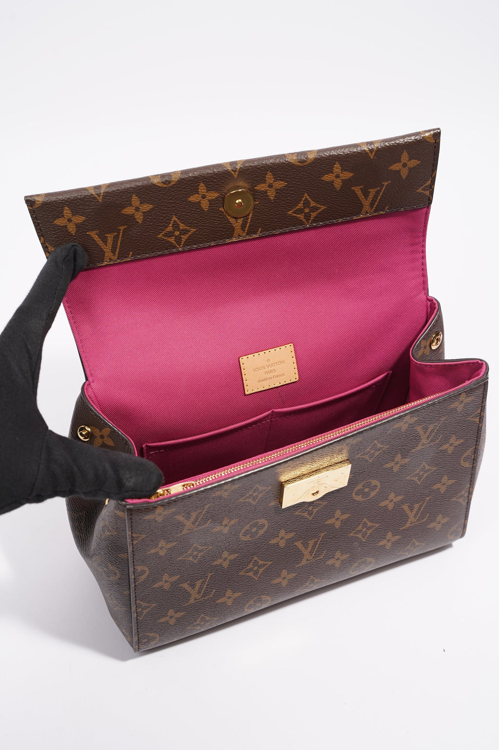 Louis Vuitton Womens Cluny Bag Monogram Canvas BB