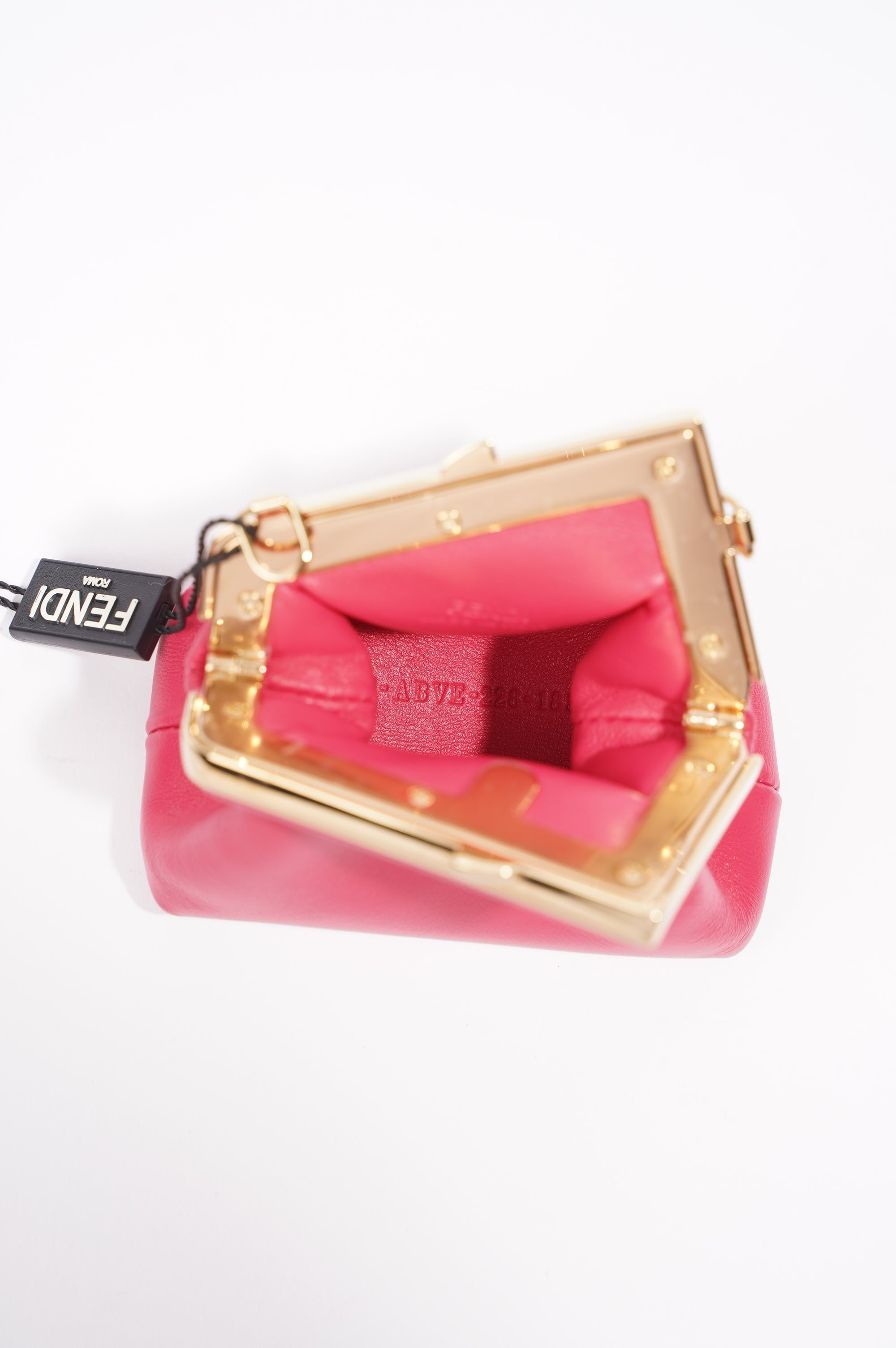 Fendi Fendi First Charm Pink Leather Nano