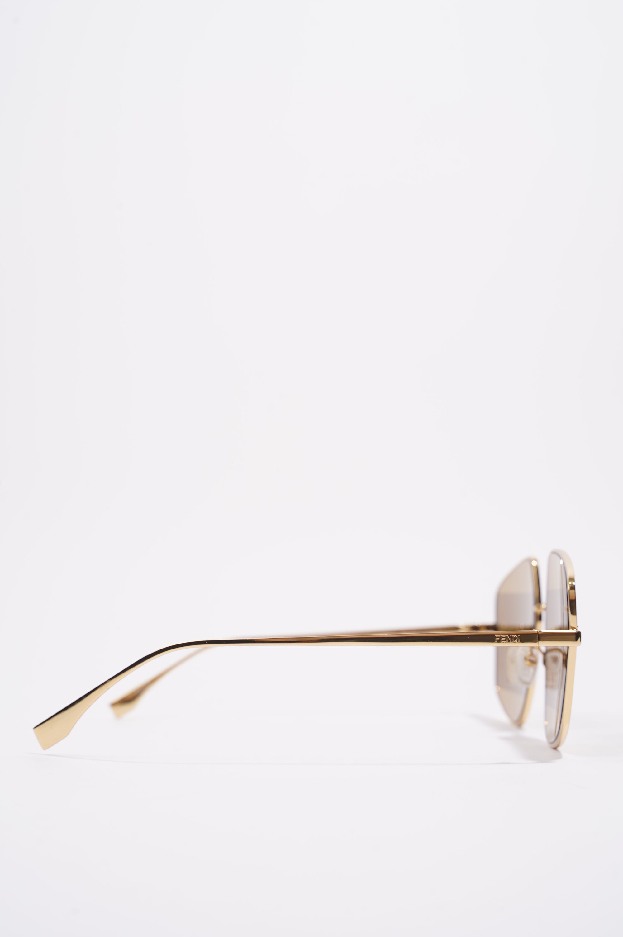 Fendi Womens FE40016U Sunglasses Metallic Base Metal / Acetate 140