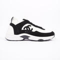 Chanel Womens Runners White and Black Fabric EU 37.5 / UK 4.5
