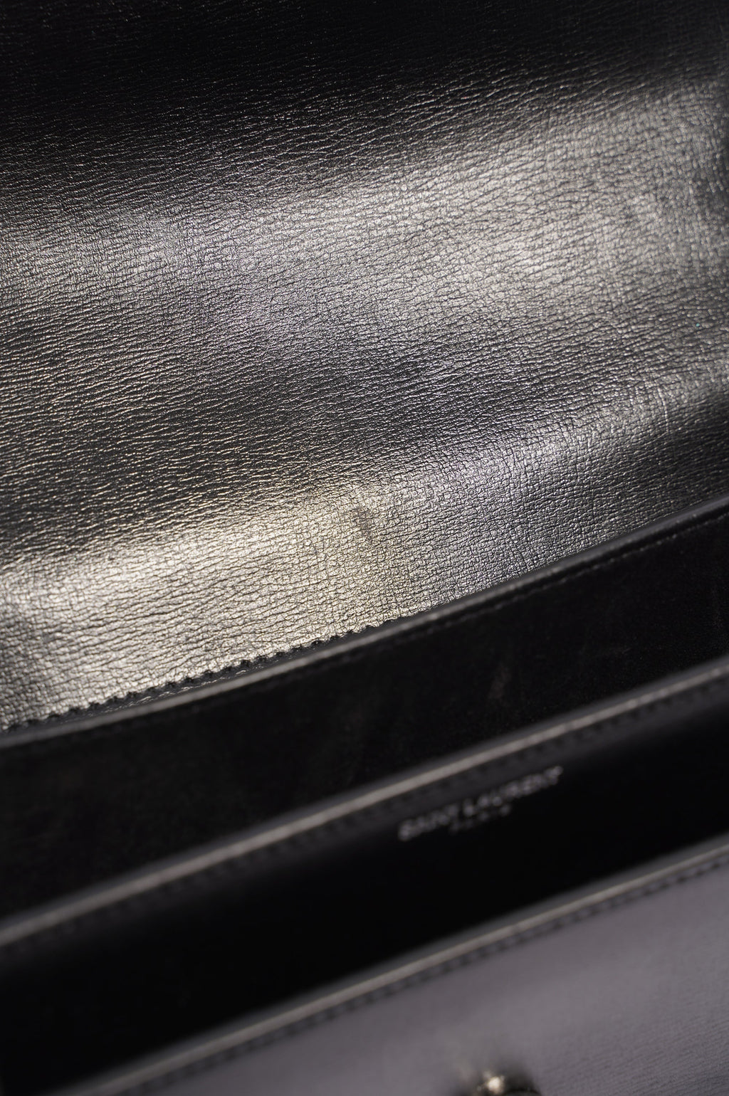 Saint Laurent Womens Sunset Chain Bag Black Medium