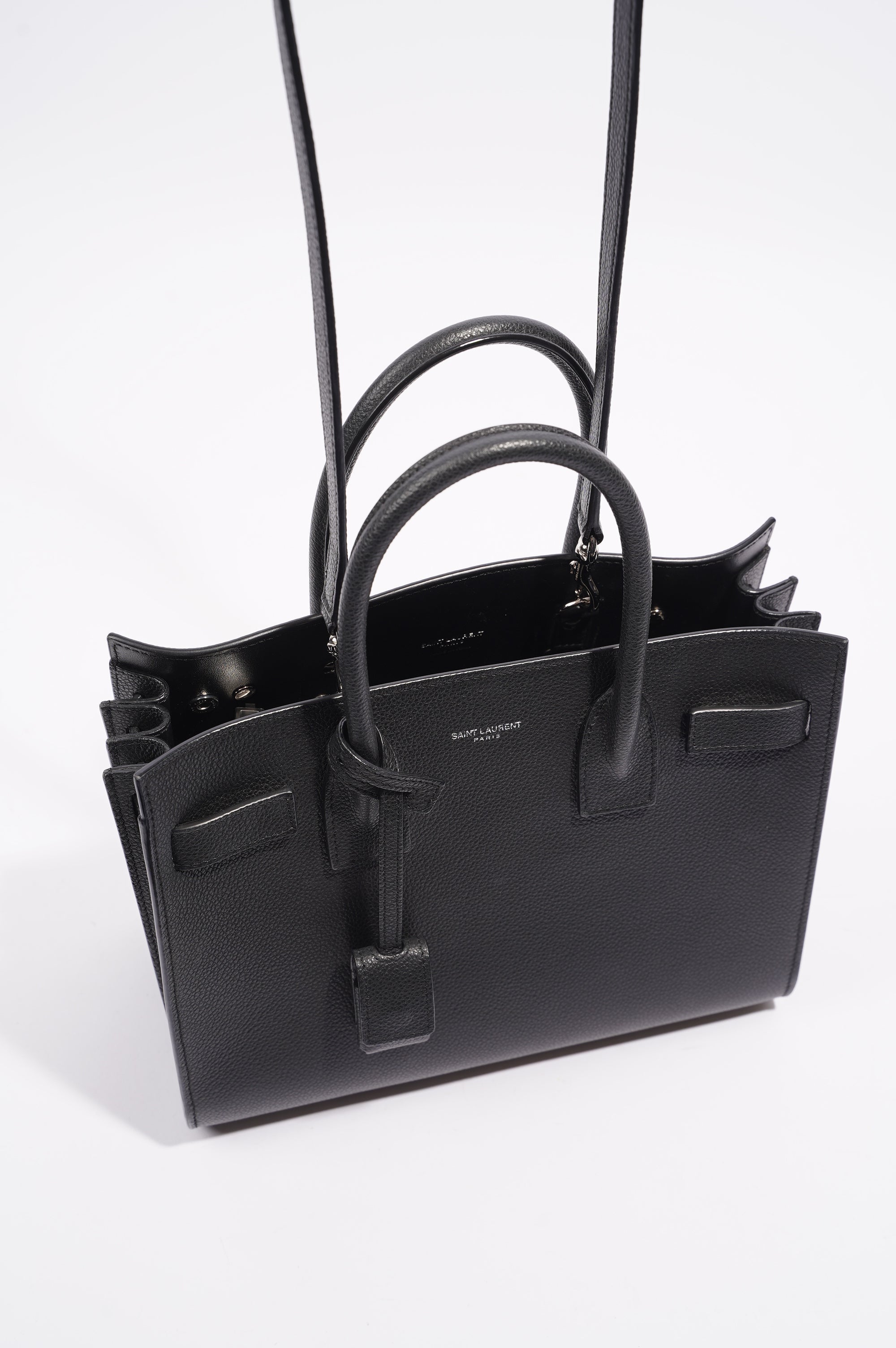 Saint Laurent Womens Sac De Jour Black Baby