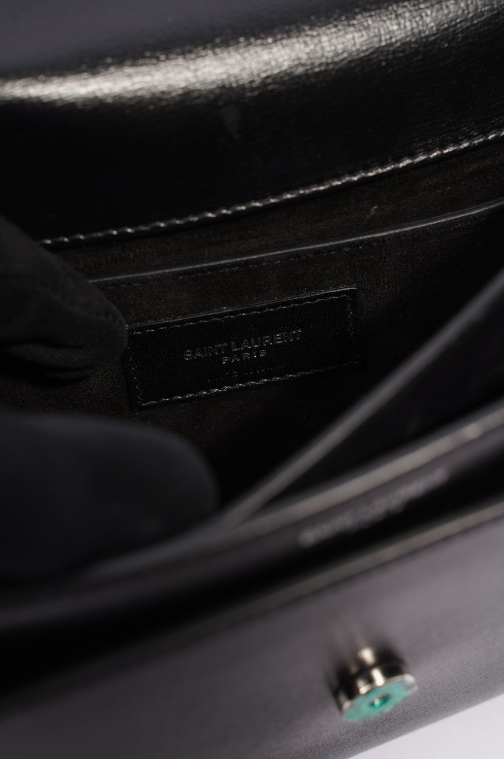 Saint Laurent Womens Sunset Chain Bag Black Medium