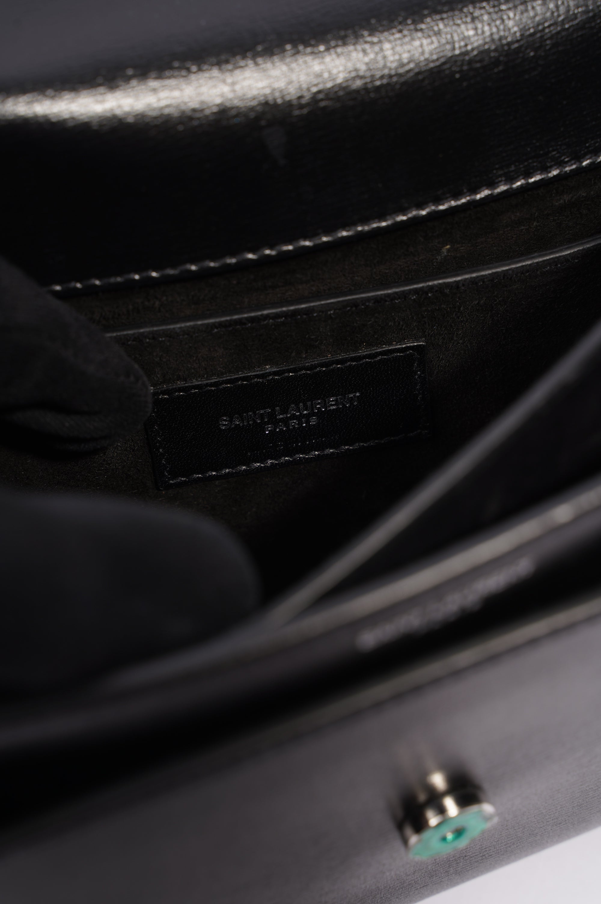Saint Laurent Womens Sunset Chain Bag Black Medium