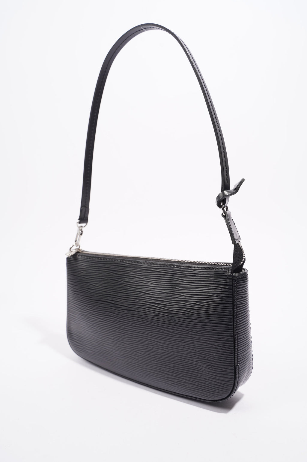 Louis Vuitton Womens Pochette Accessoires Black Epi Leather