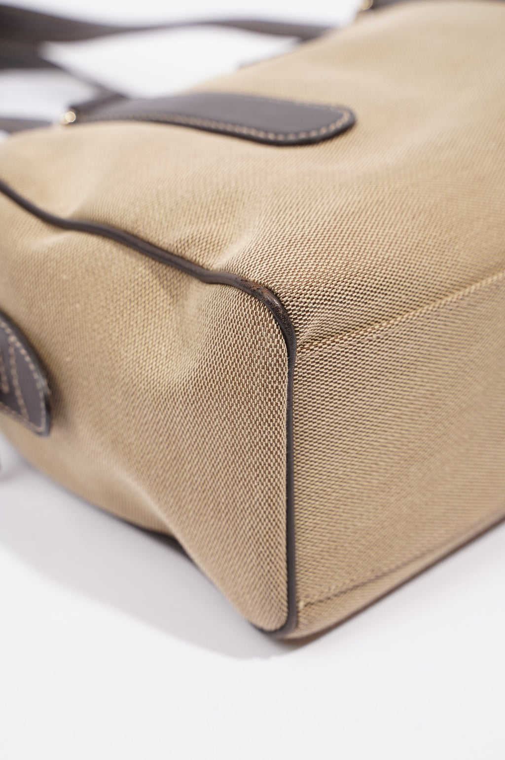 Gucci Canvas Boston Bag Beige / Brown