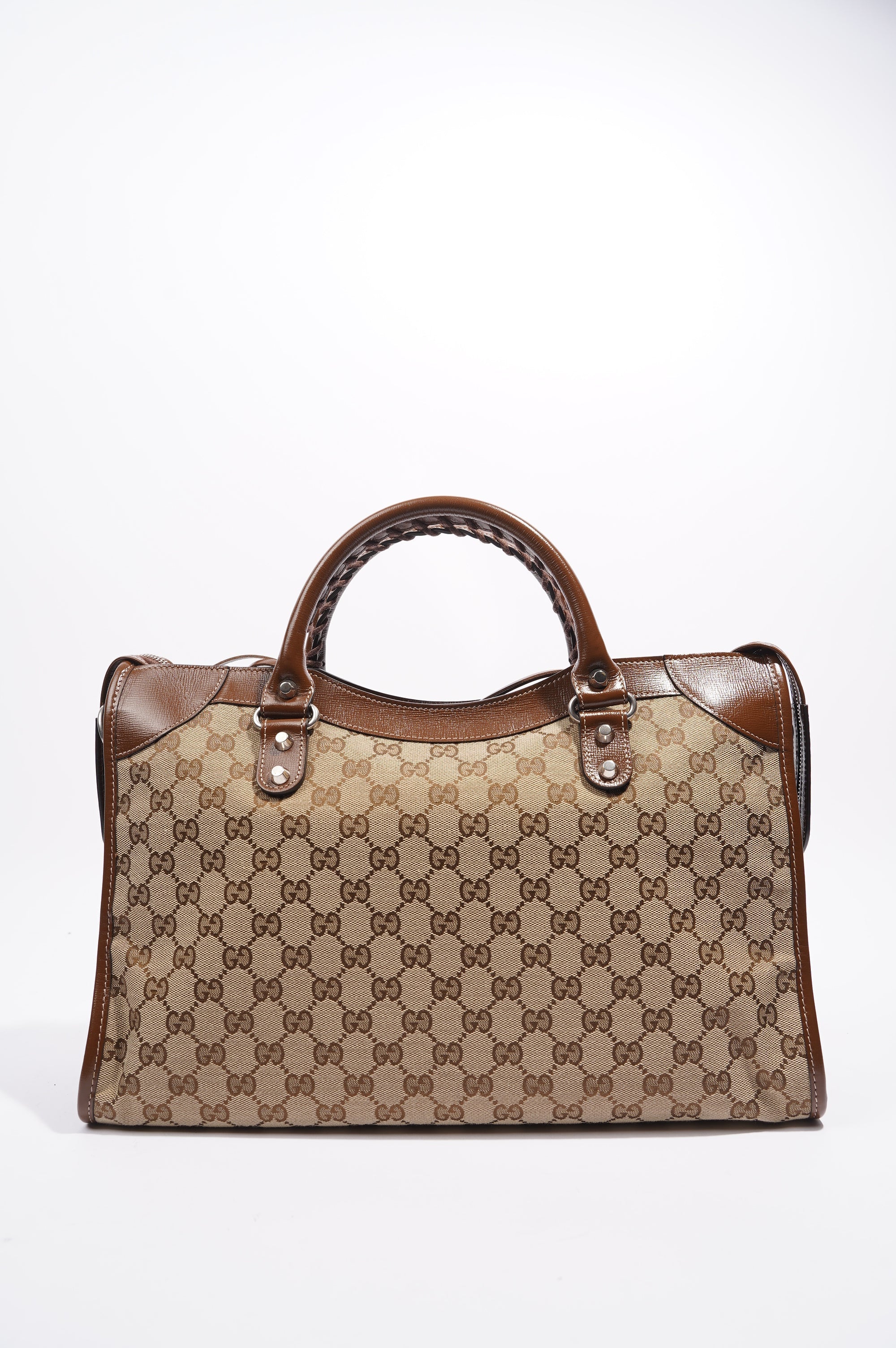 Gucci X Balenciaga Hacker Project GG Neo Classic Bag Brown Medium