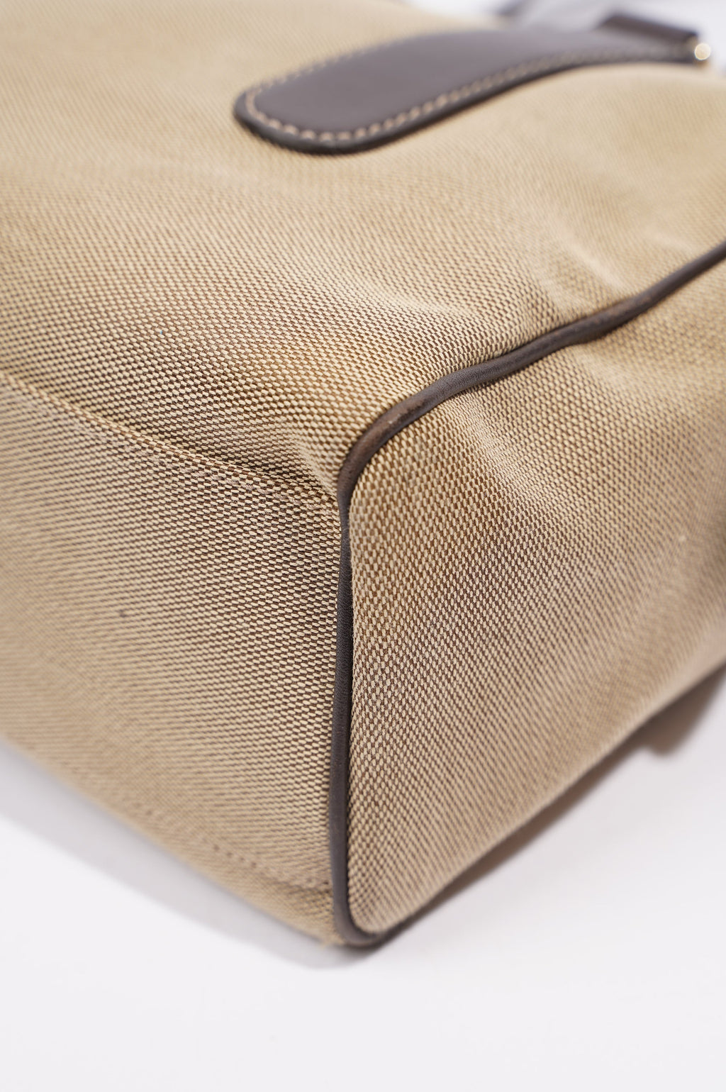 Gucci Canvas Boston Bag Beige / Brown