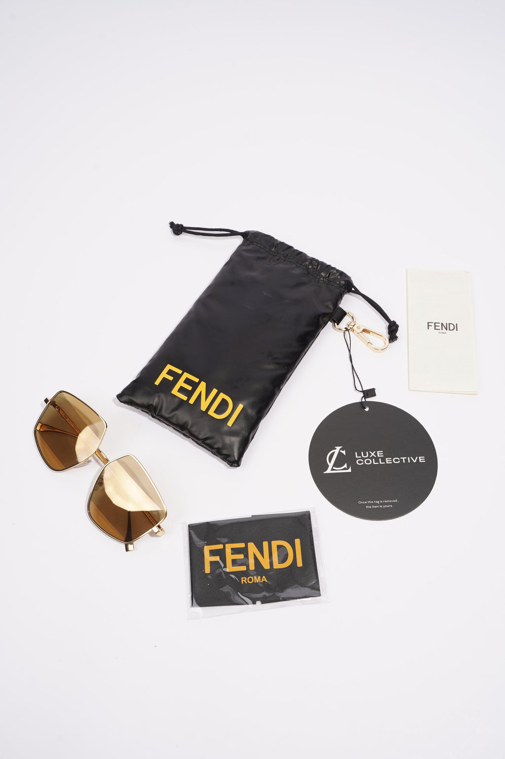 Fendi Womens FE40016U Sunglasses Metallic Base Metal / Acetate 140