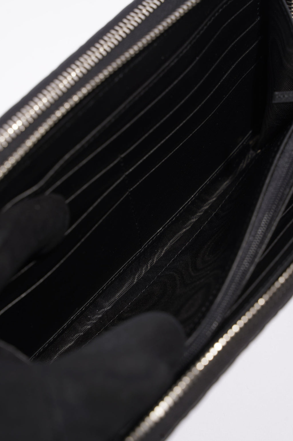 Gucci Mens Microssima Zipper Wallet Black