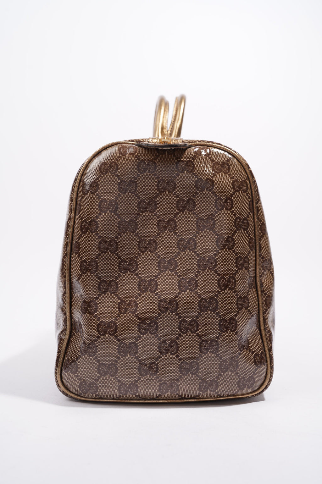 Gucci Womens Boston Bag Medium Coated Monogram