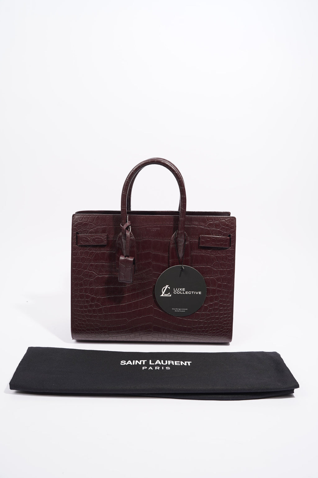 Saint Laurent Womens Sac De Jour Oxblood Small