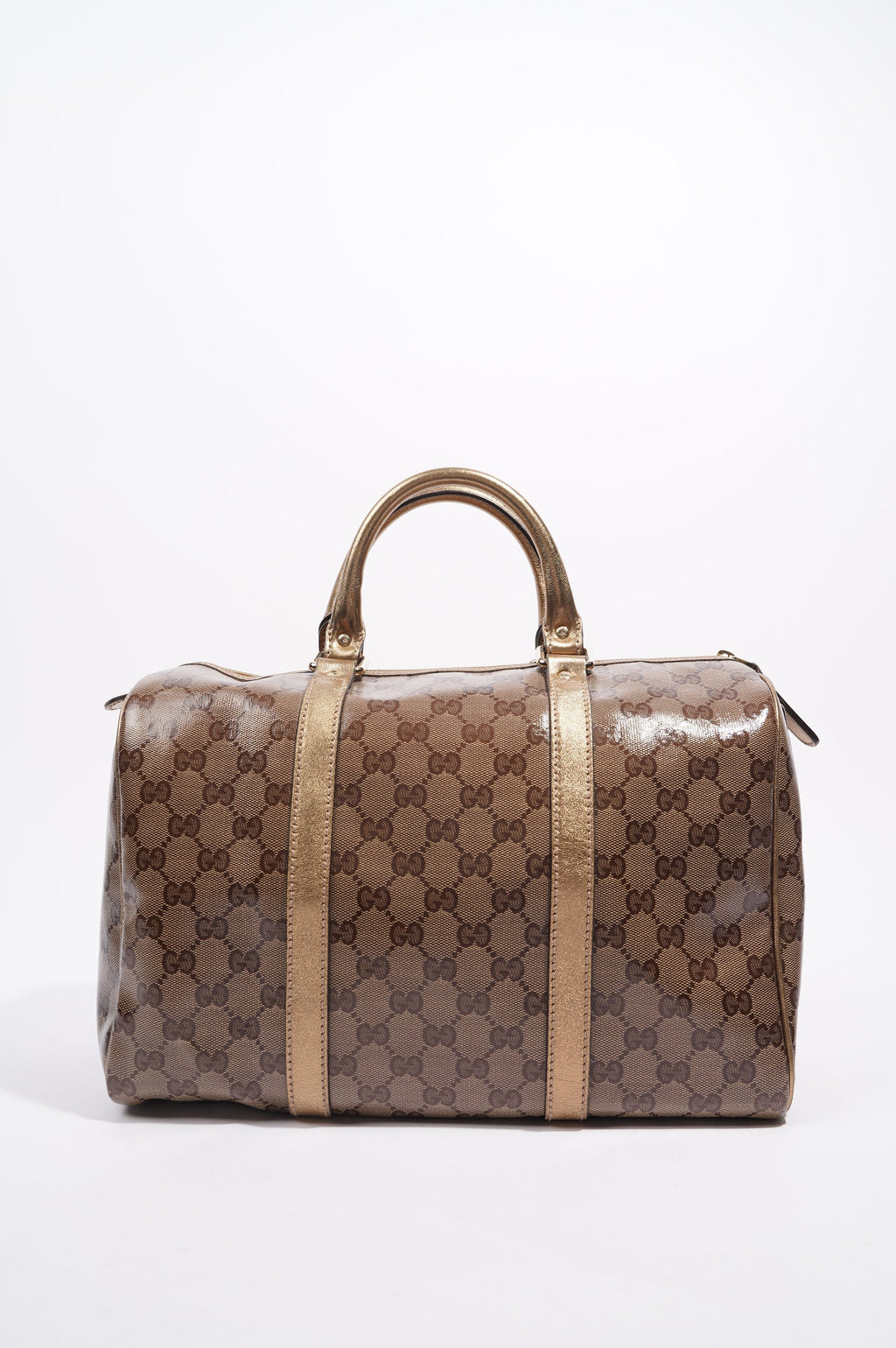 Gucci Womens Boston Bag Medium Coated Monogram