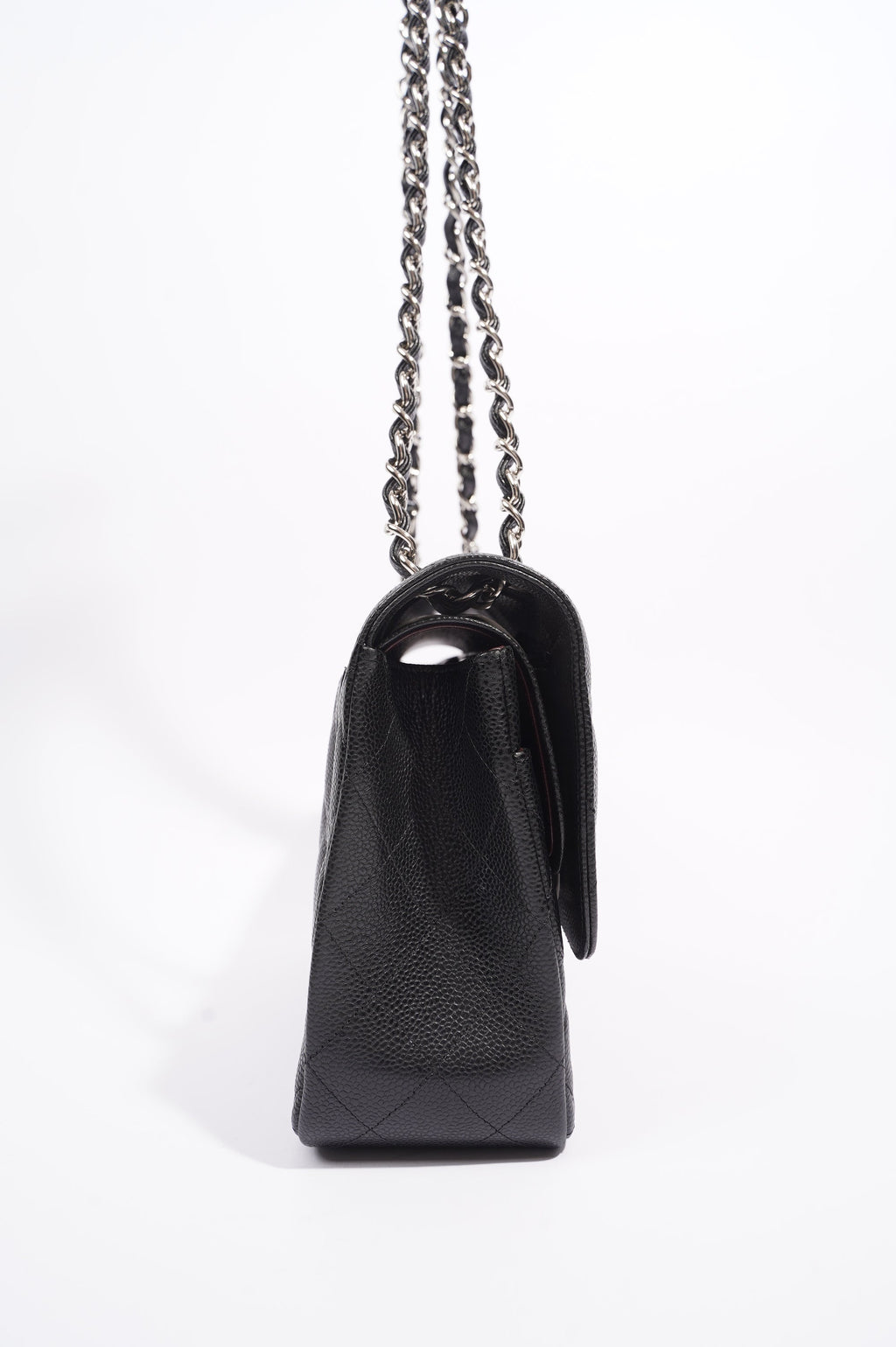 Chanel Womens Classic Flap Black Caviar Large