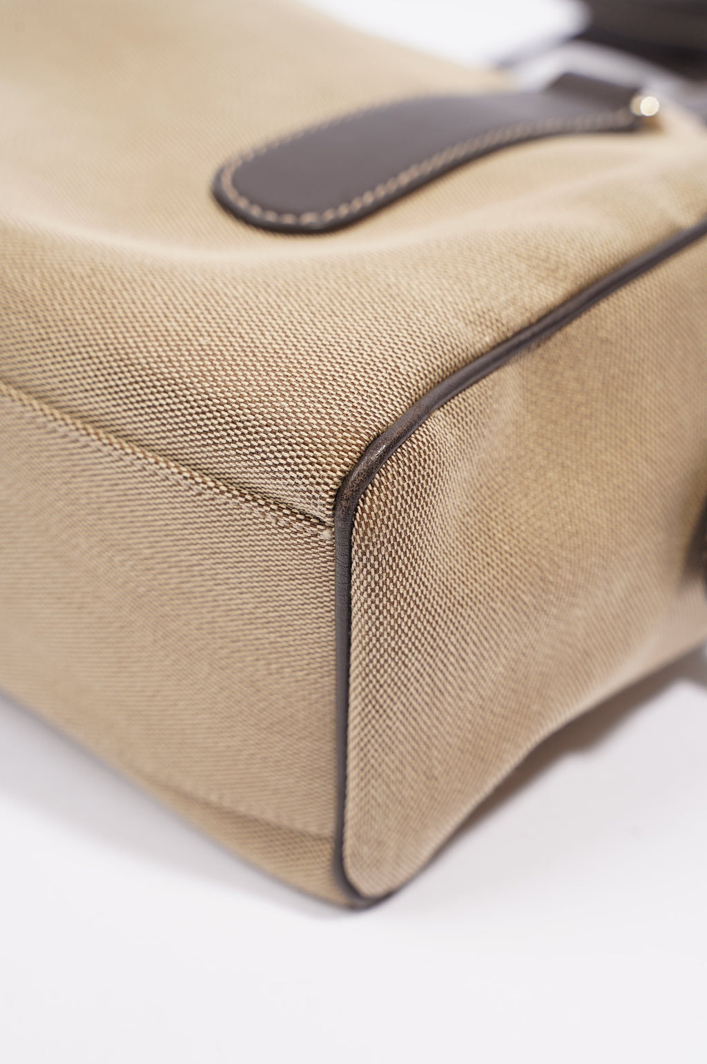 Gucci Canvas Boston Bag Beige / Brown