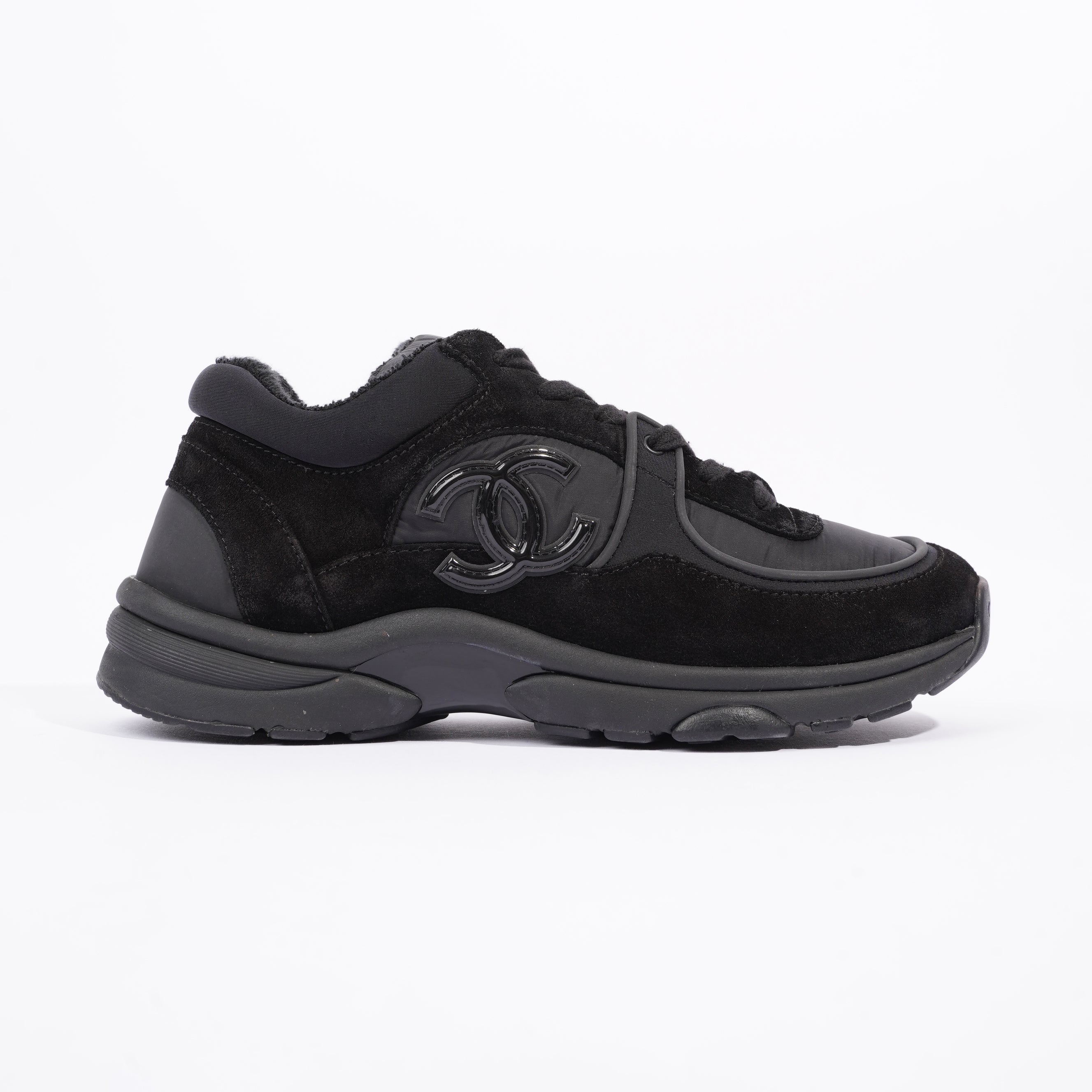 Chanel Womens Runners Black EU 38.5 / UK  5.5
