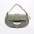 Fendi Womens Selleria Baguette Bag Green